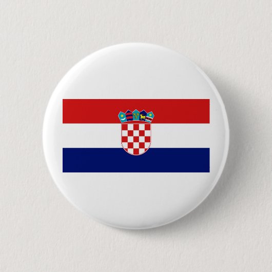 Kroatische vlag ronde button 5,7 cm (Voorkant)