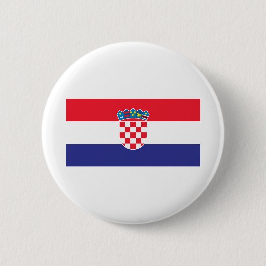 Kroatische vlag ronde button 5,7 cm (Voorkant)
