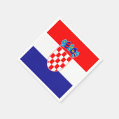 Kroatische vlag servet (Hoek)