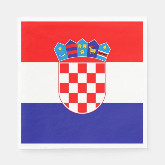 Kroatische vlag servet (Voorkant)