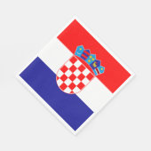 Kroatische vlag servet (Hoek)
