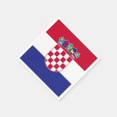 Kroatische vlag servet (Hoek)