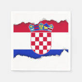 Kroatische vlag servetten (Voorkant)