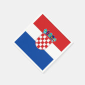 Kroatische vlag servetten (Hoek)