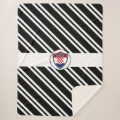 Kroatische vlag sherpa deken (Voorkant)