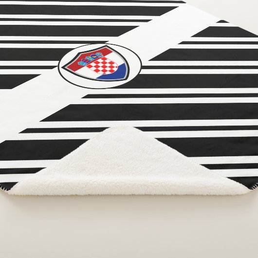 Kroatische vlag sherpa deken (3/4)