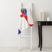 Kroatische vlag sherpa deken (In situ)