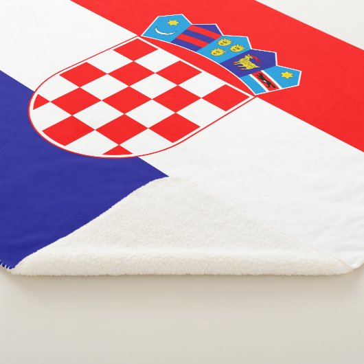 Kroatische vlag sherpa deken (3/4)