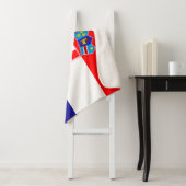 Kroatische vlag sherpa deken (In situ)