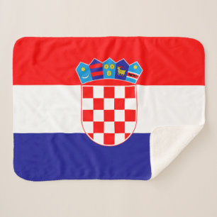 Kroatische vlag sherpa deken