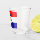 Kroatische vlag shot glas (Rechts)