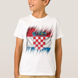 Kroatische vlag shredders t-shirt