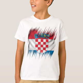Kroatische vlag shredders t-shirt