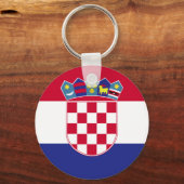 Kroatische vlag sleutelhanger (Voorkant)