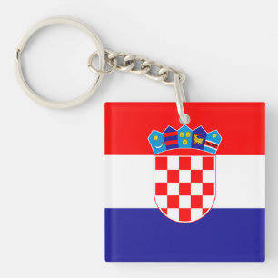 Kroatische vlag sleutelhanger