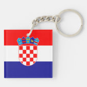 Kroatische vlag sleutelhanger (Achterkant)