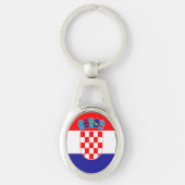 Kroatische vlag sleutelhanger (Voorkant)