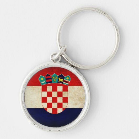 Kroatische vlag sleutelhanger (Voorkant)