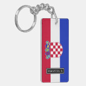 Kroatische vlag sleutelhanger (Voorkant Links)