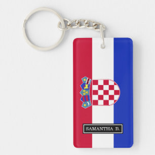 Kroatische vlag sleutelhanger