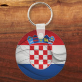 Kroatische vlag sleutelhanger (Voorkant)