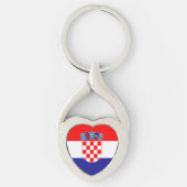 Kroatische vlag sleutelhanger (Voorkant)