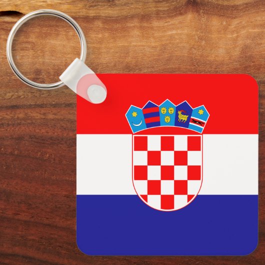 Kroatische vlag sleutelhanger (Voorkant)
