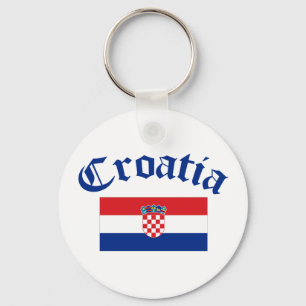 Kroatische vlag sleutelhanger