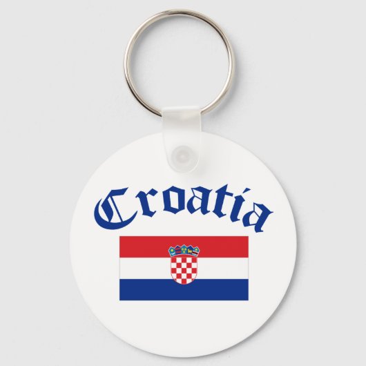 Kroatische vlag sleutelhanger (Voorkant)