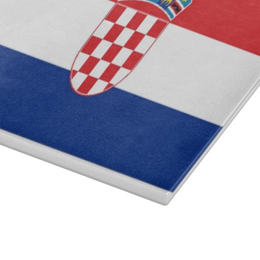 Kroatische vlag snijplank (Hoek)