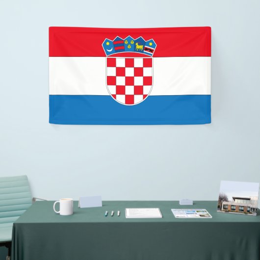 Kroatische vlag spandoek (Beurs)