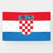 Kroatische vlag spandoek (Horizontaal)