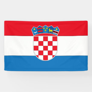 Kroatische vlag spandoek