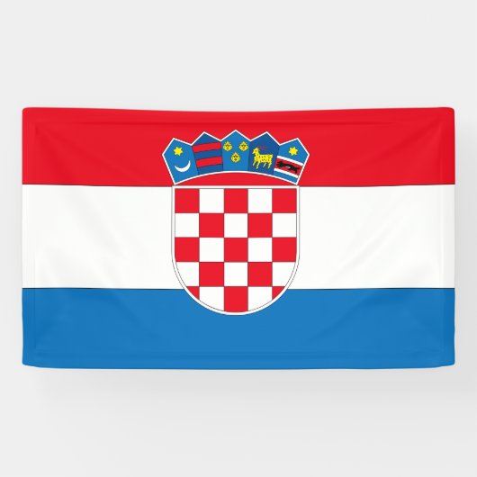 Kroatische vlag spandoek (Horizontaal)