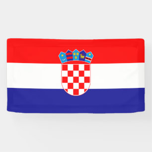 Kroatische vlag spandoek