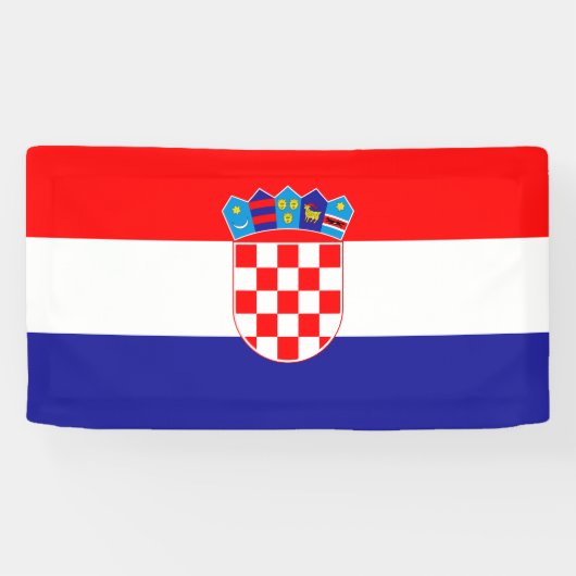 Kroatische vlag spandoek (Horizontaal)