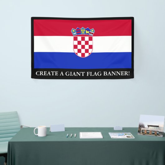 Kroatische vlag spandoek (Beurs)