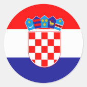 Kroatische vlag Sticker (Voorkant)