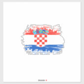 Kroatische vlag sticker (Vel)