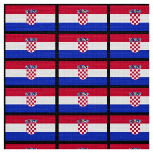 Kroatische vlag stof (Swatch)