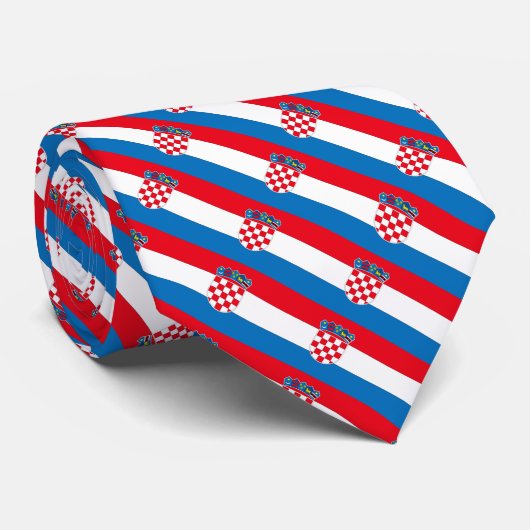 Kroatische vlag stropdas (Opgerold)