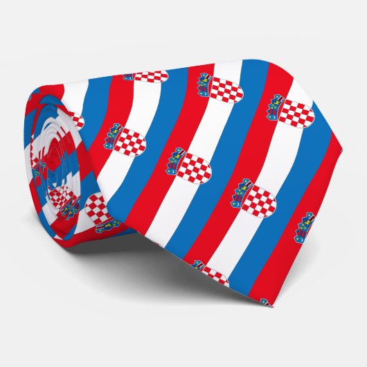 Kroatische vlag stropdas (Opgerold)
