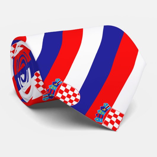 Kroatische vlag stropdas (Opgerold)