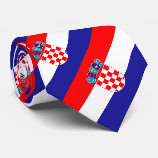 Kroatische vlag stropdas (Opgerold)