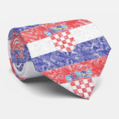 Kroatische vlag stropdas (Opgerold)