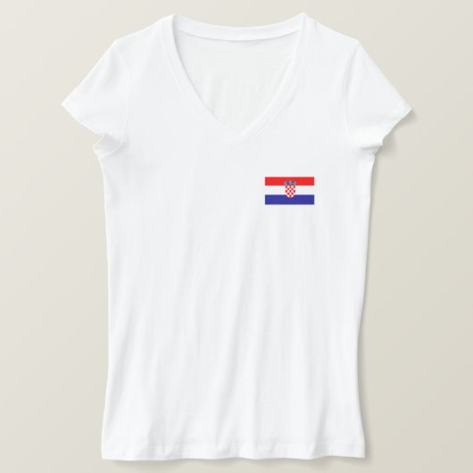 Kroatische vlag t-shirt (Design voorkant)