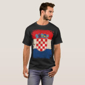 Kroatische vlag t-shirt (Voorkant volledig)