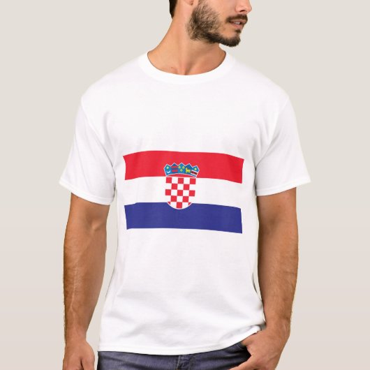 Kroatische vlag t-shirt (Voorkant)