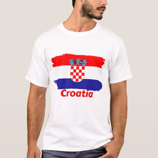 Kroatische vlag t-shirt (Voorkant)