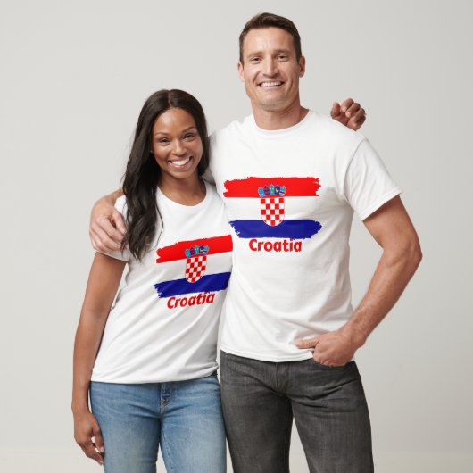 Kroatische vlag t-shirt (Unisex)